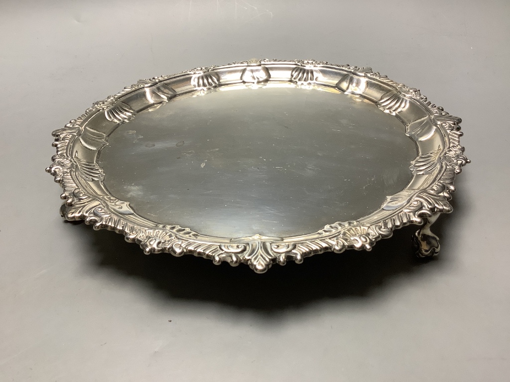 An Edwardian silver salver, Josiah Williams and Co.